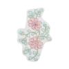 Aplique de Bordado Floral em Renda de Três Cores para Roupas, Sapatos, Chapéus, Bolsas, Capas de Colcha, Linha de Costura para Vestuário e Acessórios, Venda Direta da Fábrica