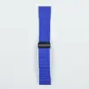 Adecuado para Samsung/Huawei Watch Series Marine Plegable Hebilla Magnética Correa de Silicona 20/20mm Correa de Muñeca