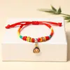 2026 Ano do Cavalo Festival do Barco-Dragão Novo Corda Colorida Rosto Sorridente Zongzi Pulseira Tecendo para Adultos e Crianças Atacado