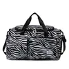 Bolsa de Viaje Bolsa de Equipaje para Estancias Cortas Gran Capacidad Estampado de Leopardo Estampado de Cebra Bolsa de Viaje Bolsa de Mano Ligera Bolsa para Alojamiento Bolsa de Gimnasio