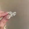 Anillo Delicado con Lazo de Encaje Dulce para Mujer, Simple y Elegante, Versátil, Anillo Abierto Apilable, Anillo para Dedo Índice, Moderno