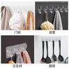 Ganchos de Cristal Fortes, Sem Marcas, Transparentes para Roupas e Chapéus, Sem Furos, Resistentes, Ganchos Adesivos à Prova d'Água para Cozinha, Banheiro e Atrás de Portas