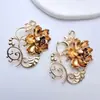 Accesorios para Joyería DIY Flor de Peonía Color Cobre Conservante Estilo Antiguo Pin para el Cabello Hanfu Corona de Cabello Material Accesorios para Joyería