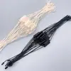 Frete Grátis Fio de Etiqueta de Alta Qualidade com Cordão Waxed Retangular de Duas Pontas, Universal para Etiquetas de Roupas Masculinas e Femininas