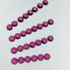 Magnesio aluminio natural granate rojo rosa fondo plano corte rosa 2.5MM-4MM mm redondo púrpura joyería granate con piedra