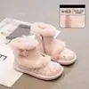 2026 Inverno Novo Hanfu Estilo Chinês Saia de Crina com Lã, Botas de Pequena Princesa, Sapatos de Algodão para Meninas Venda por Atacado e Dropshipping