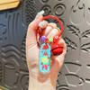 Llavero original de acrílico con forma de tarjeta de personaje de frutas y verduras homofónicas, bonito y bonito colgante para bolso de pareja, pequeño regalo