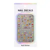 Inverno Papai Noel Boneco de Neve Rena Fofo Desenho Animado Tridimensional Adesivo Christmas Nail Art Sticker Comércio Exterior Modelo Hg