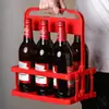 Caixa de vinho estante de vinho para exposição bar Dispensador de vinho azul cesta de cerveja caixa de vinho garrafa de cerveja estante portátil cesta portátil