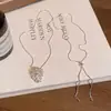 Colar Pingente Longo Pinha de Prata Estilo Coreano para Mulheres, Elegante e Simples, Acessório de Corrente para Clavícula com Design de Nicho de Alto Padrão