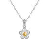 Moda Ins Coreana Dulce Collar de Flores Pequeñas para Mujer Acero de Titanio Dorado Elegante Colgante de Flor de Alto Grado Collar para Clavícula
