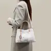 Bolso tejido elegante de estilo chino nuevo para mujer, bolso de hombro de alta gama para el trabajo, gran capacidad, versátil, bolso elegante para el día a día de la mujer