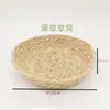 Nido de conejo nido de hierba de invierno alfombrilla de hierba tejida a mano casa de escondite para chinchilla hámster calor de invierno conejo enano zapatillas de cerdo nido de hierba