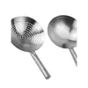 Escumador de Aço Inoxidável Espessado Fritura Chefe de Cozinha Doméstico Comercial Peneira de Tambor de Óleo Filtro de Cozinha Colher de Servir Tamanho Grande Atacado