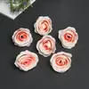 Flor de Rosa Chunxiang Cabeza de Flor Artificial Tela de Seda Flor Falsa Material para Manualidades DIY Accesorio para Ropa Decoración de Escena de Boda Flor