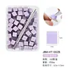 Mini Bloco de Esponja para Nail Art Esponja Puff de 10mm para Contorno de Blush Conjunto de Esponjas Quadradas Pequenas com Clipe de Pegada