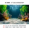 Pegatina de fondo para acuario fondo de lecho marino de acuario tanque de plantas acuáticas paisajismo fondo de acuario 5d tridimensional tridimensional autoadhesivo