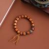 Pulsera de Tuiya de Aceite Rojo Taihang Pulsera de Tuiya con Accesorios de Plata Tibetana Carácter Fu Pulsera de Barril de Personalidad Anillo Único Pulsera al por Mayor