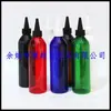 Botella transparente de punta blanca y negra 240ml, botella de punta, botella de pegamento, botella de aceite esencial, botella de aceite de punta, botella de pasta de color, botella de fragancia