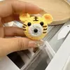 Llavero de lana hecho a mano con ganchillo, oso cachorro creativo, adornos para bolso, accesorios de ganchillo, colgante pequeño de punto DIY