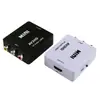 Caja Blanca Pequeña 1080P Transfronteriza Adaptador de TV RCA a VGA Convertidor de Audio y Video de Alta Definición AV a HDMI