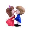 Chen Jun manualidades plástico PVC decoración decoración de boda pareja besándose llavero colgante DIY paisaje en miniatura