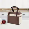 Bolsa para Fiambrera de Papel de Aluminio Engrosado, Bolsa Térmica, Bolsa de Almuerzo Portátil Conveniente, Bolsa Bento a Prueba de Aceite, Bolsa Grande de Capacidad para Picnic, Portátil