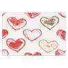 Nuevo mantel individual rosa de San Valentín con diseño de amor, mantel decorativo para fiestas navideñas transfronterizas, mantel de lino estampado con aislamiento térmico, posavasos