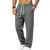 2026 Pantalones Casuales Deportivos Rectos Transpirables Simples de Calle de Color Sólido para Hombre Europeos y Americanos al Aire Libre para Viajar