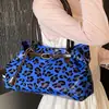 Bolso Tote de Aspecto Elevado de Nicho con Estampado de Leopardo para Mujer, Nuevo Estilo Primavera 2026, Bolso de Hombro o Axila Casual con Estilo