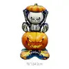 Nuevas decoraciones de Halloween transfronterizas: globos de papel de aluminio en forma de calabaza, fantasma, calavera, momia, bruja de dibujos animados