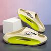 Pantuflas de Verano de Moda para Hombre con Sensación de Pisar Mierda, Antideslizantes, Casual para Pareja en Casa, Suela Gruesa Resistente al Desgaste para Exterior, Sandalias Deportivas de Playa