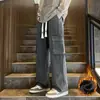 Jeans de Herramienta Engrosados con Forro de Polar Otoño e Invierno para Hombre 2024 Nuevos Pantalones Rectos Sueltos con Múltiples Bolsillos para Hombre