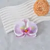Filme de Simulação Flor Phalaenopsis Pétalas Flores de Simulação Acessórios Adorno de Cabeça Presilha de Cabelo DIY Artesanal Decoração de Cerimônia de Casamento