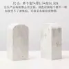 Modernos Portadocumentos Irregulares de Mármol de Lujo Ligero, Artículos Decorativos para Casas Modelo, Salas de Estar y Estudios, Soportes y Portadocumentos de Piedra de Cueva Amarilla