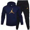 Sudadera con capucha para hombre, conjunto de sudadera estampada, traje deportivo casual para hombre, otoño e invierno 2026, fabricante de origen