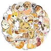 50 Adesivos Fofos de Cachorro Desenho Animado para Celular Tablet Laptop Geladeira Adesivos Decorativos à Prova d'Água Atacado