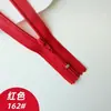 No. Cremallera corta de nailon autoblocante de 3 puntadas, doble puntada antideslizante para tapetas de pantalones, disponible en varios colores para ropa y bolsos