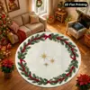 Promoção Quente Tapete Redondo do Papai Noel Decoração de Cena de Festival Interna Externa Tapete de Chão Etiquetagem Amazon Transfronteiriça Dropshipping