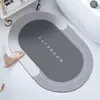 Alfombrilla de Barro Diatomeas para Suelo, Alfombrilla Absorbente de Agua Antideslizante, Alfombrilla para Pies de Baño y WC, Alfombrilla para Puerta de Entrada de Baño, Alfombrilla Doméstica para Suelo