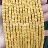 Contas Quadradas de Pedra Vulcânica Vermelhas, Amarelas, Azuis, Verdes e Pretas, Contas Quadradas de Rocha Vulcânica, Acessórios para Joias DIY, Contas Quadradas Planas Pequenas de Pedra Vulcânica
