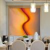 Cortina Decorativa de Cocina Moderna para Restaurante, Textura Líquida Rosa Personalizada, Cortina de Puerta con Efecto Espejo, Disponible para Dropshipping