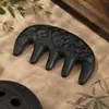 Peine He Shou Wu, peine de masaje con fragancia floral, perlas aromáticas, masaje de meridianos, peine de madera perfumada con fórmula antigua, peine portátil de dientes anchos
