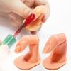 Práctica de arte de uñas dedo falso de simulación dedo falso con uña y sin uña dos modelos de dedo