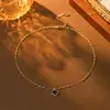 Popular Estilo Inspirado en Chanel Flor de Cuatro Hojas Collar Colgante para Mujer, Elegante y Sofisticado, Cadena para Clavícula Simple y Lujosa, Cadena para el Cuello Súper Versátil
