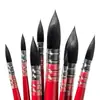 Pincel de Acuarela Rojo Gordo Arte Pintura Especial Cabeza Redonda Gancho Línea Pluma Niños Principiante Pincel Set de Pinceles