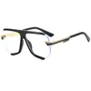 Gafas de Sol para Mujer Estilo Nuevo Transfronterizas Tendencia Estilo Europeo y Americano Montura Media Poligonales Moda Gafas de Sol M6281
