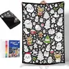 Mantas para colorear de Halloween transfronterizas, proyecto de manualidades DIY, manta para colorear para actividades entre padres e hijos
