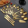 Suministro directo de fábrica venta caliente 1010 cubertería de acero inoxidable cuchillo tenedor cuchara cuchara para helado pala para pastel cuchara pública cuchillo tenedor para bistec