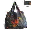 En Stock Bolso de Almacenamiento de Tela Oxford Encriptada Ecológico Portátil Plegable Bolsa de Compras para Supermercado Bolso Tote para Mujer Bolso de Mano para Regalo